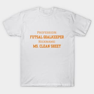 Futsal Goalkeeper Ms. Clean Sheet T-Shirt